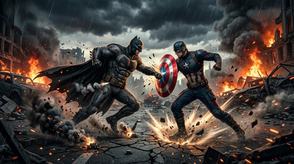 Best Batman vs Captain America Crossover Comparisons