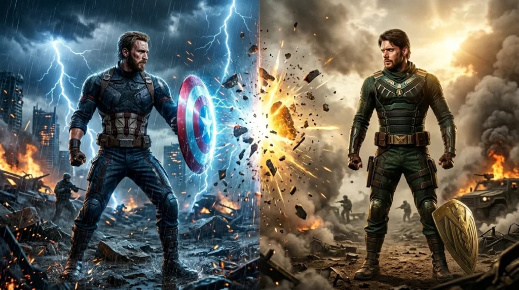 Captain America vs Soldier Boy in Comics vs TV Scaling