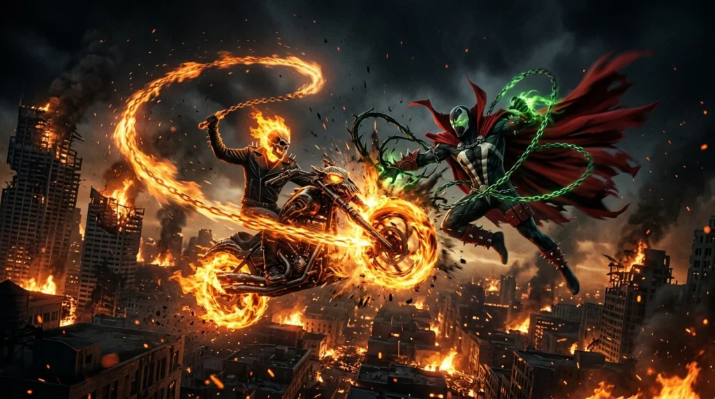 Ghost Rider vs Spawn Battle IQ Comparison