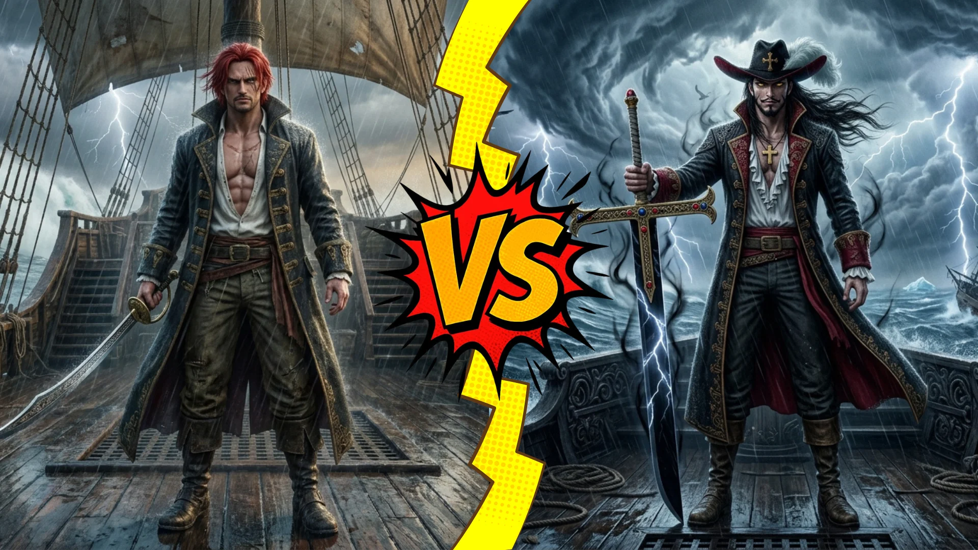 Shanks vs Mihawk