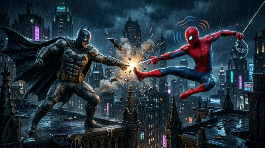 Spider-Man vs Batman in Comics vs Movies