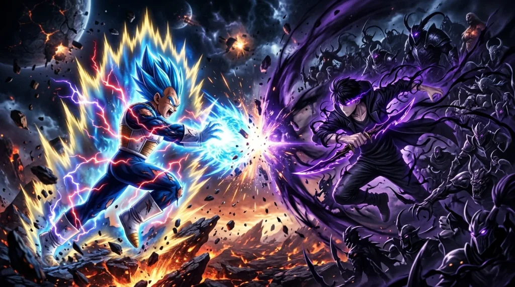Vegeta vs Sung Jinwoo Comparison