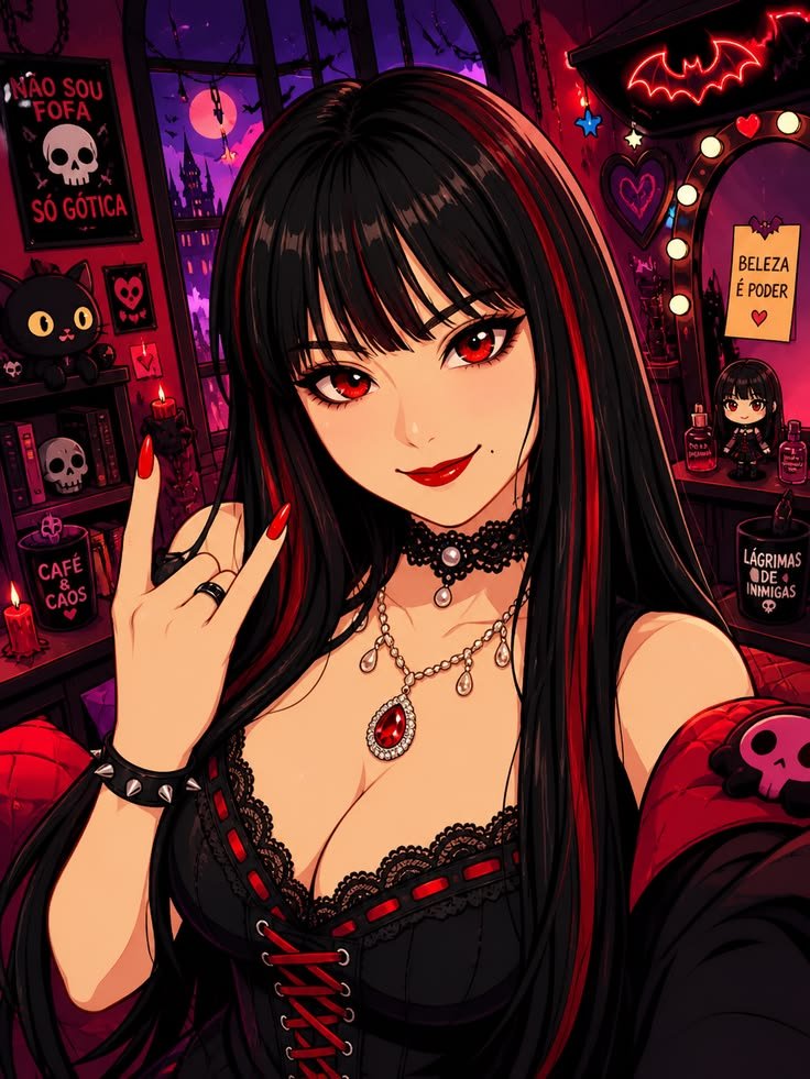 Aesthetic Red PFP For Girls