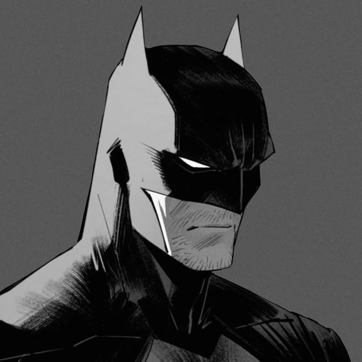 Black and White Batman PFP