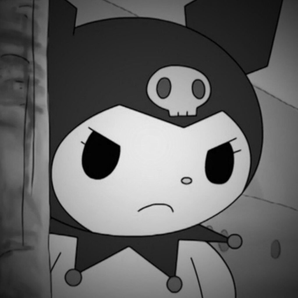 Black and White Kuromi PFP