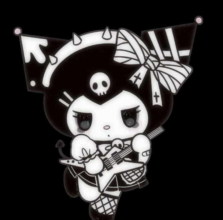 Black and White Kuromi PFP