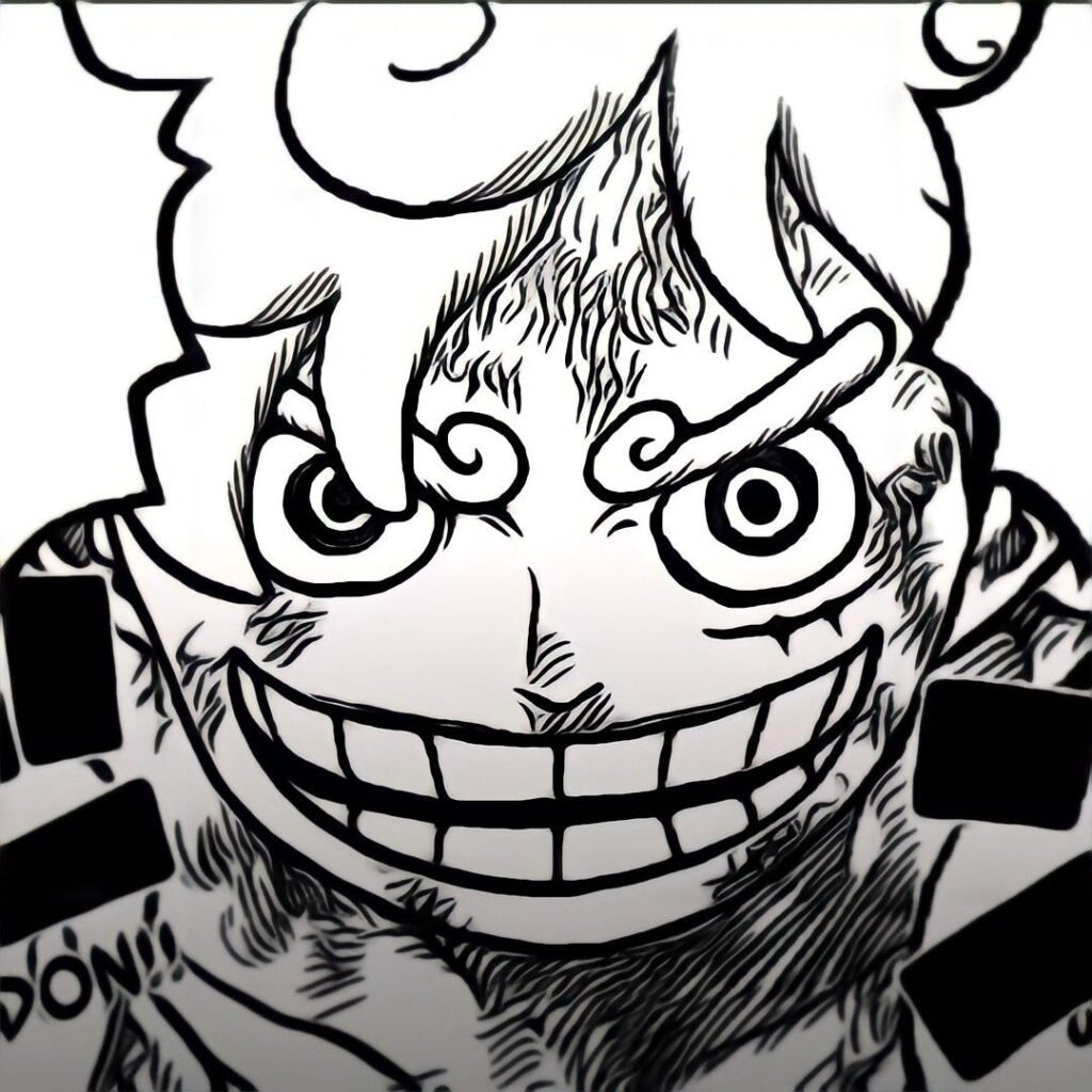 Black and White Monkey D. Luffy PFP