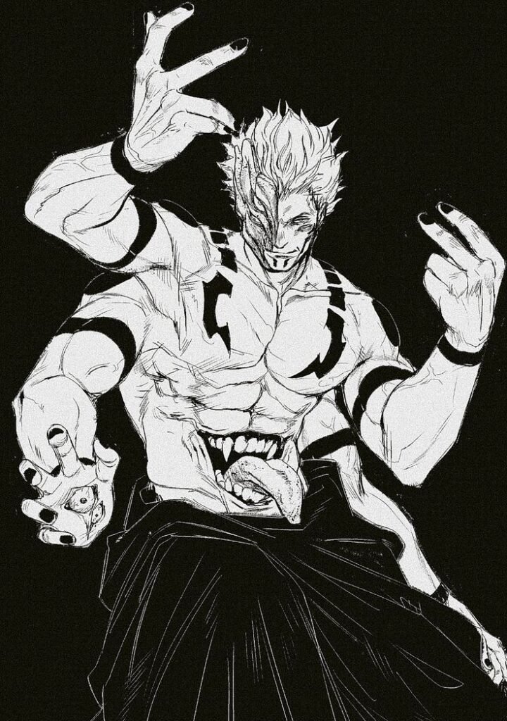 Black and White Ryomen Sukuna PFP