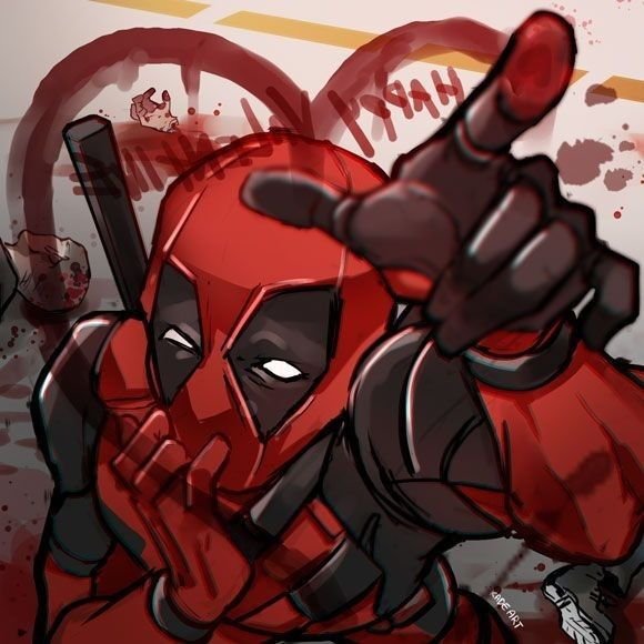 Anime-Style Deadpool PFP