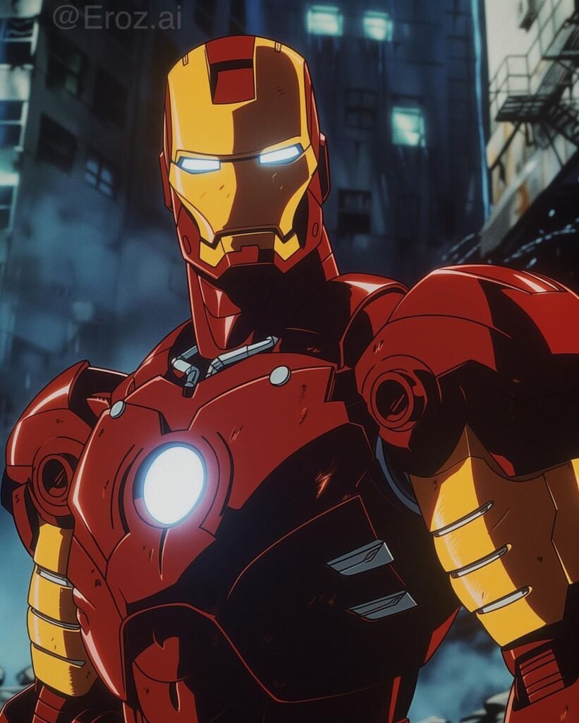 Anime-Style Iron Man PFPs