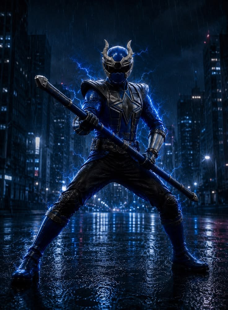Black & Blue Power Rangers