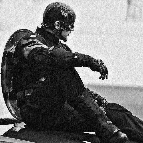 Black and White Captain America PFPs