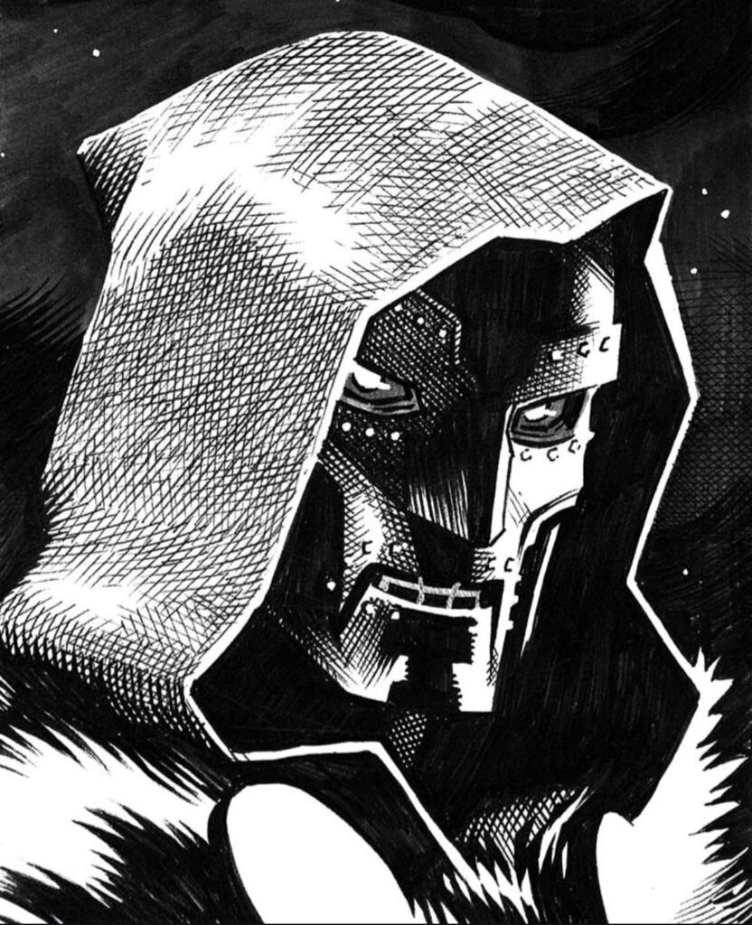 Black and White Doctor Doom PFPs