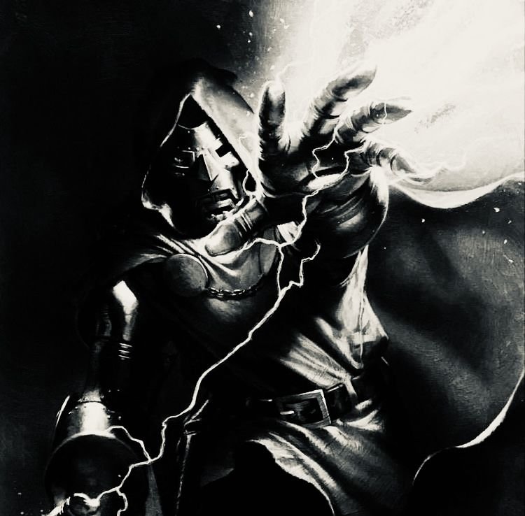 Black and White Doctor Doom PFPs