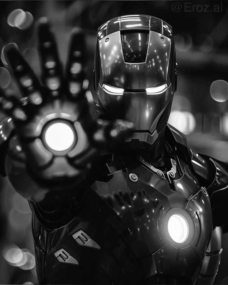 Black and White Iron Man PFPs