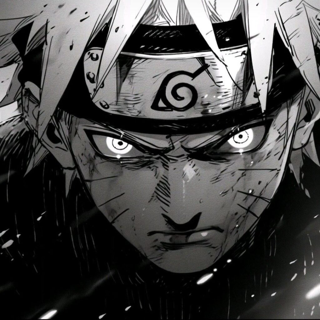 Black and White Naruto PFP
