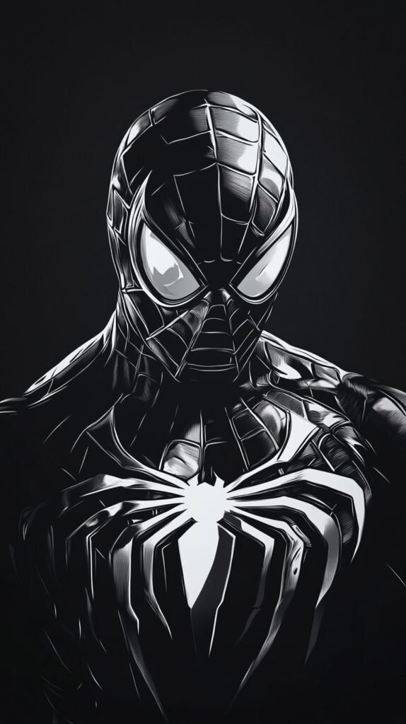 Black and White Spider Man PFPs