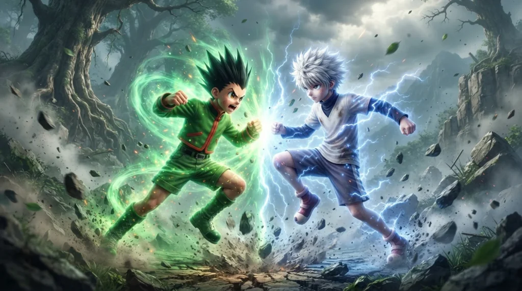 Gon vs Killua power comparison