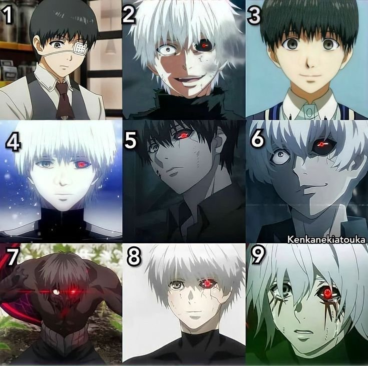 Ken Kaneki PFP Eras, Ranked