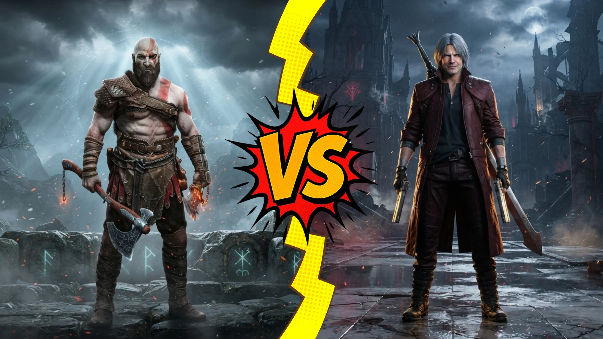 Kratos vs Dante