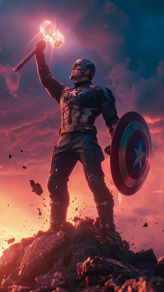 Wallpaper-Style Captain America PFPs