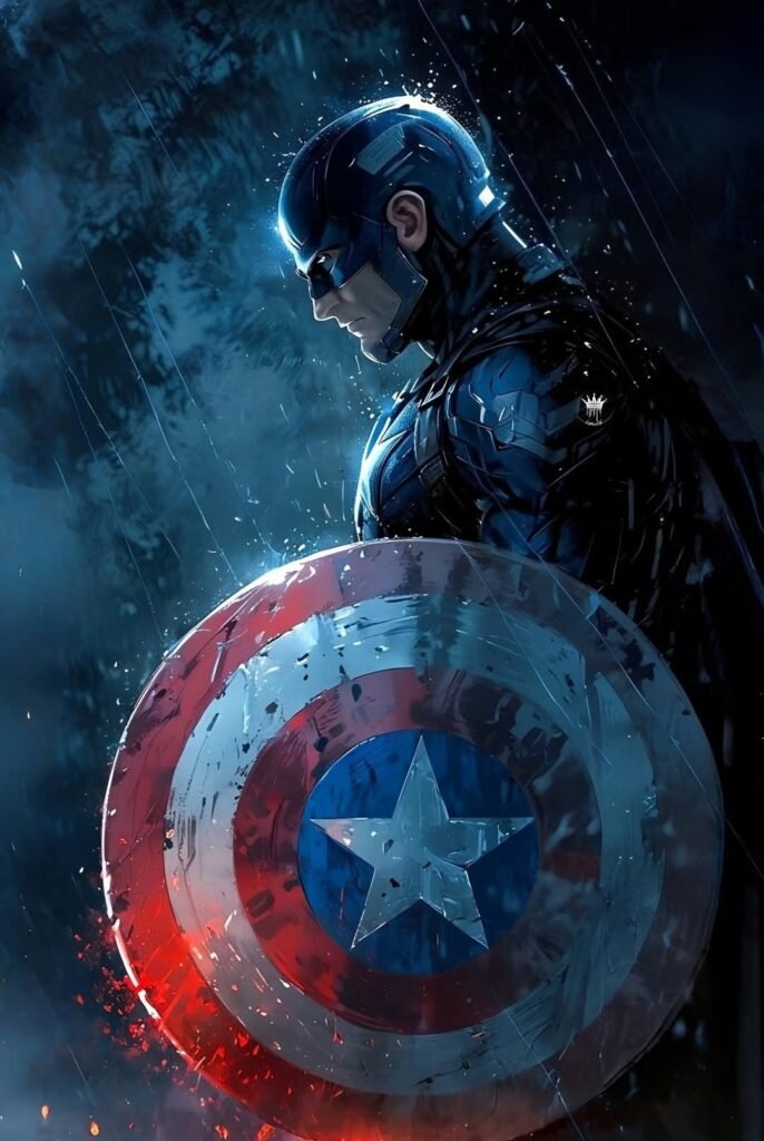 Wallpaper-Style Captain America PFPs