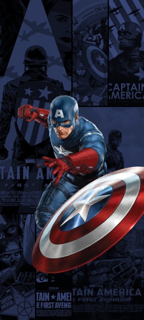 Wallpaper-Style Captain America PFPs