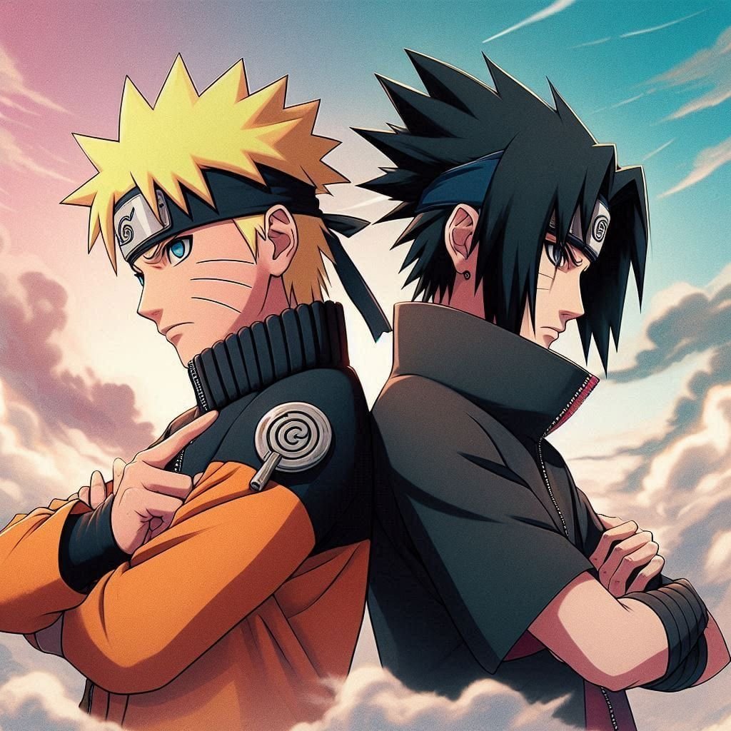 Naruto and Sasuke Matching PFP