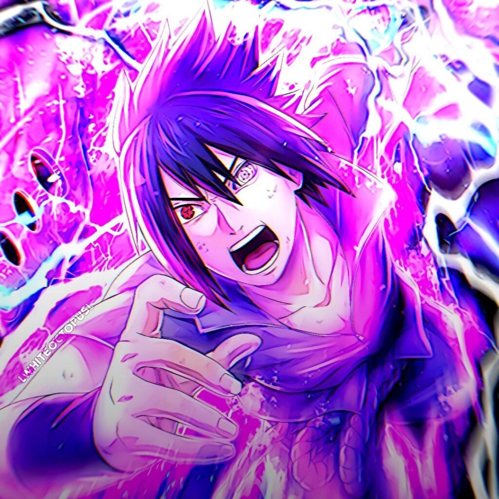 Sasuke Uchiha Purple PFP