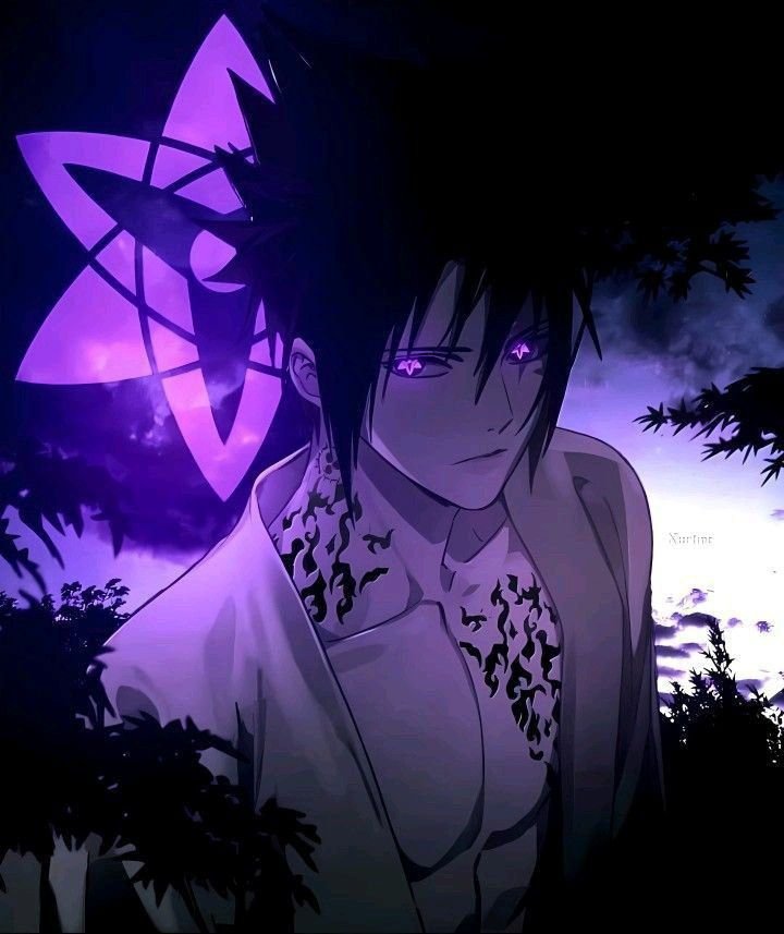 Sasuke Uchiha Purple PFP