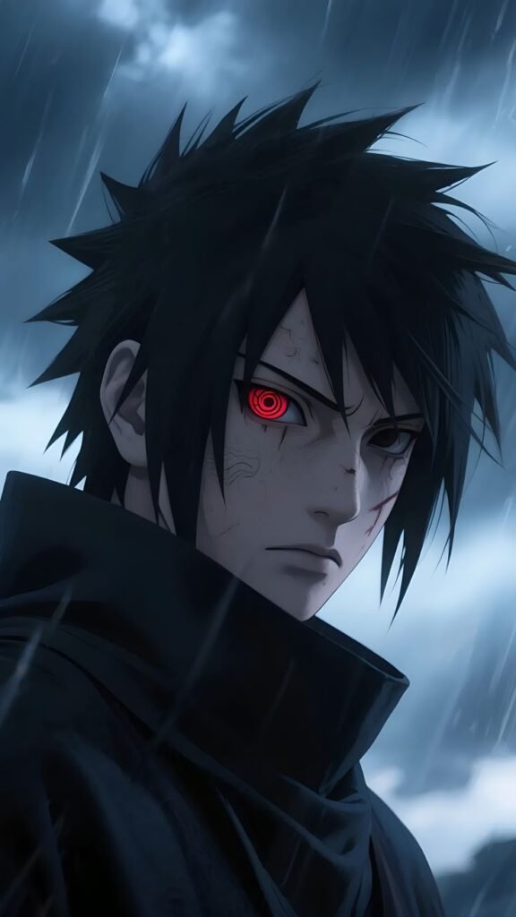 The Last Sasuke Uchiha PFP (Black Suit)