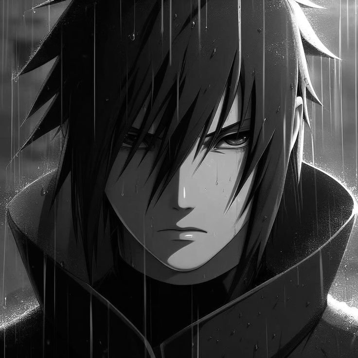 The Last Sasuke Uchiha PFP (Black Suit)