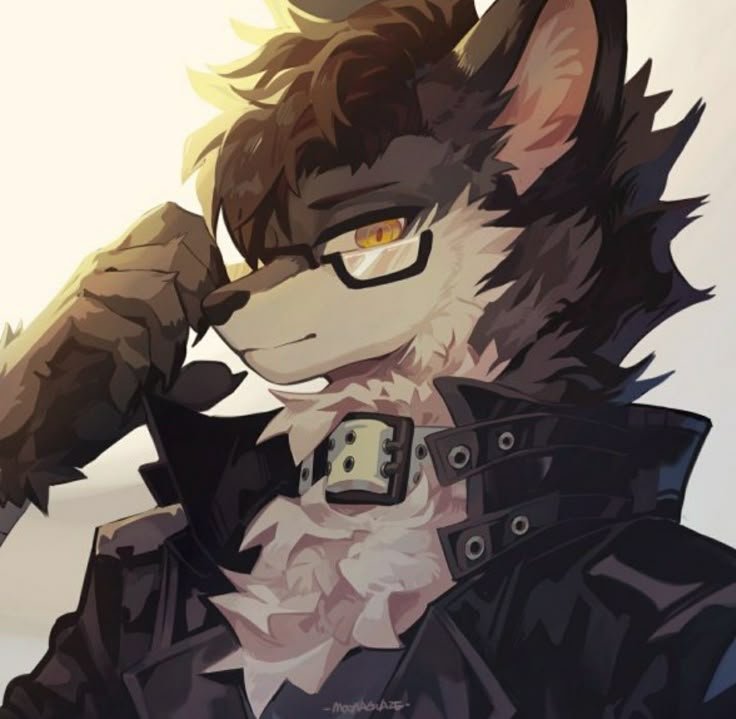Furry PFP With Glasses